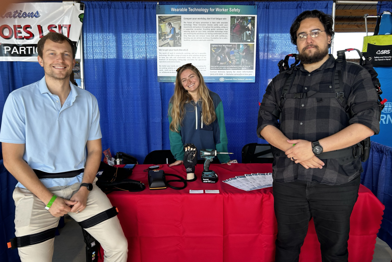 SRNL Wearable Robotics Team Demonstrates Devices at DOE Sites